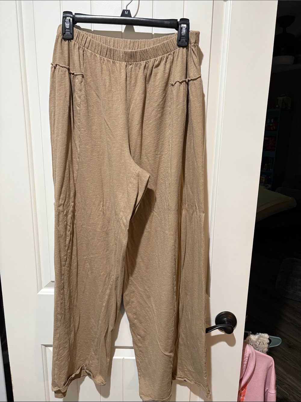 American Eagle Outfitters Women's Wide Leg Pants in Tan